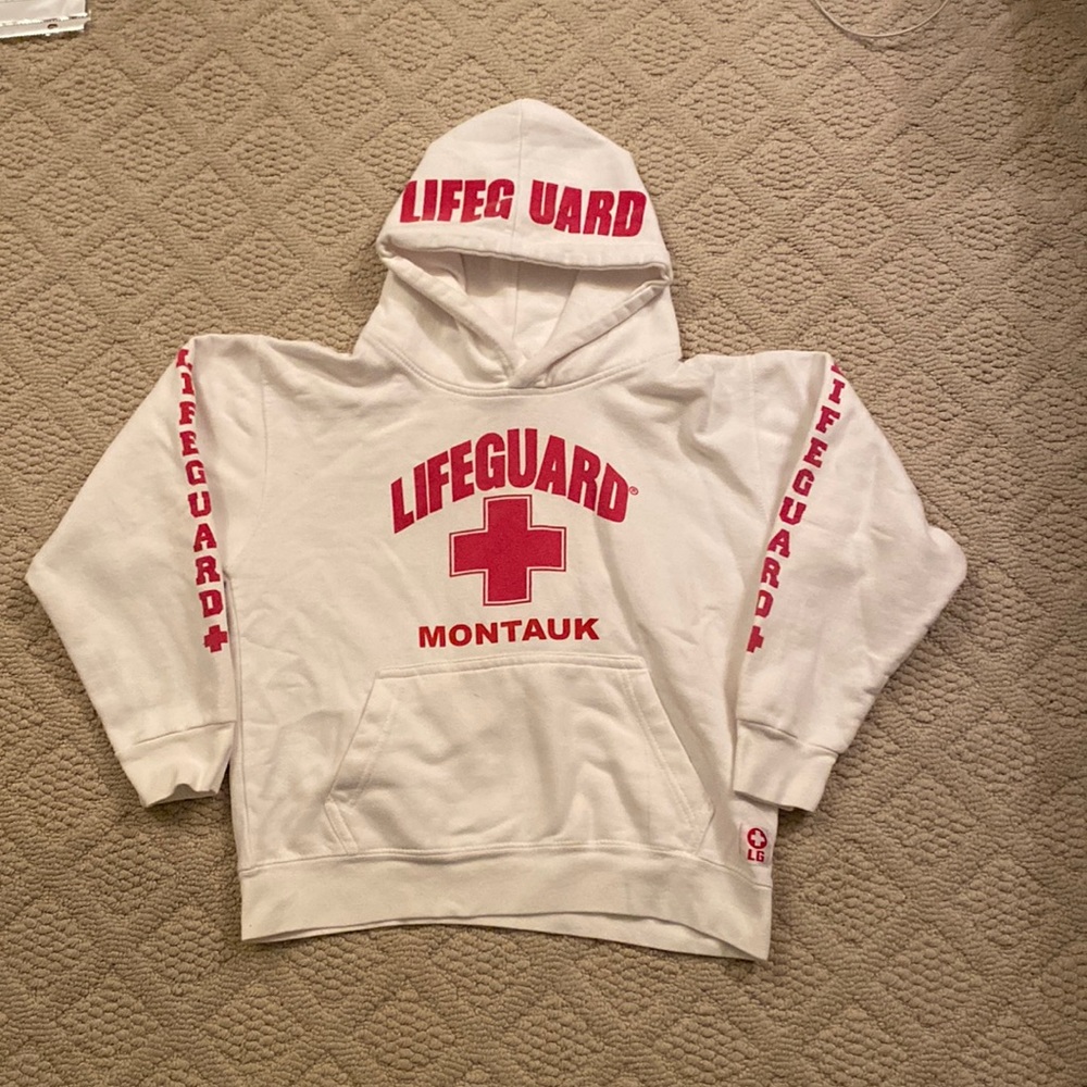 LIFEGUARD Hooded Sweatshirt Montauk Official Lifeguard Wear Unisex